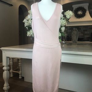 NWT Guess Blush Color Belted Knit Dress (XL)